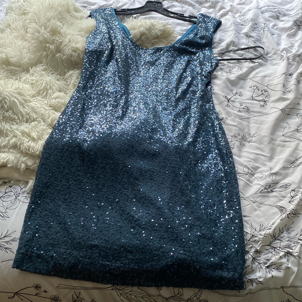 Guess sparkly blue mini dress